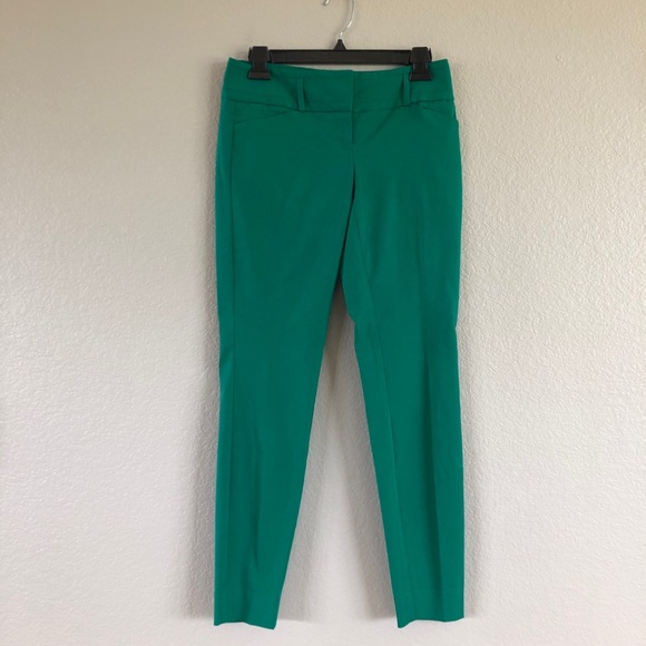 The Limited Pants - The Limited Exact Stretch Green Cropped Pant 0